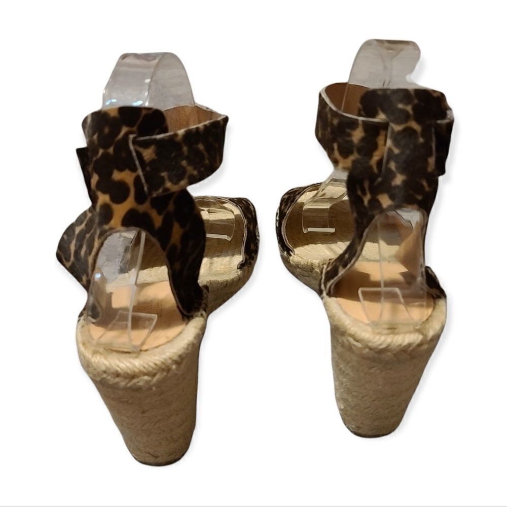 J. Crew Animal Print Espadrille Size 8 - Picture 6 of 9